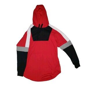 Bleecker & Mercer Men's Red Gray Black Hoodie Size M